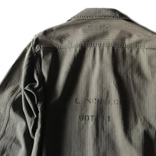Load image into Gallery viewer, WW2 "USNAVY" HBT UTILITY JACKET WITH STENCIL (MEDIUM)