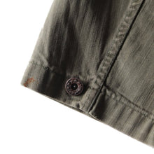 Load image into Gallery viewer, WW2 "USNAVY" HBT UTILITY JACKET WITH STENCIL (MEDIUM)