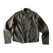 Load image into Gallery viewer, NOS 1950's ~ DENMARK MILITARY DOUBLE BREASTED COTTON JKT (MEDIUM)