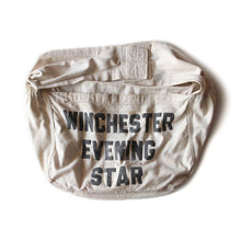 Load image into Gallery viewer, VINTAGE "WINCHESTER EVENING STAR" CANVAS NEWSPAPER BAG