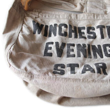 Load image into Gallery viewer, VINTAGE "WINCHESTER EVENING STAR" CANVAS NEWSPAPER BAG