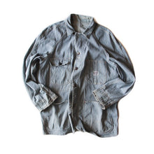 Load image into Gallery viewer, 1940's "PAY DAY" HICKORY STRIPE WORK JACKET (LARGE)