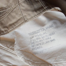 Load image into Gallery viewer, 1950's "USARMY" CHINO TROUSER (W30)