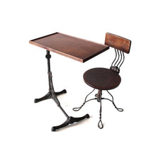 Load image into Gallery viewer, ANTIQUE JAPANNED DRAFTING TABLE