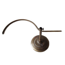 Load image into Gallery viewer, ANTIQUE "FARIES" BRASS C-ARM DESC LAMP