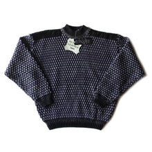 画像をギャラリービューアに読み込む, N.O.S 1990's "STREET SCENES" WOOL SWEATER (X-LARGE)