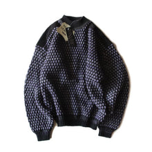 画像をギャラリービューアに読み込む, N.O.S 1990's "STREET SCENES" WOOL SWEATER (X-LARGE)