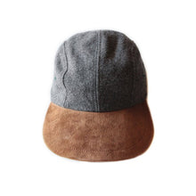 Load image into Gallery viewer, 1980's "LLBEAN" LEATHER & WOOL HUNTING CAP (60cm ~)