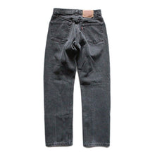 Load image into Gallery viewer, 1990's "LEVI'S" 505 BLACK DENIM PANTS (W31)