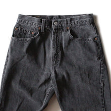 Load image into Gallery viewer, 1990's "LEVI'S" 505 BLACK DENIM PANTS (W31)