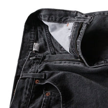 Load image into Gallery viewer, 1990's "LEVI'S" 505 BLACK DENIM PANTS (W31)