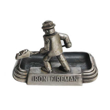 Load image into Gallery viewer, VINTAGE "IRON FIREMAN" METAL ADVERTISING