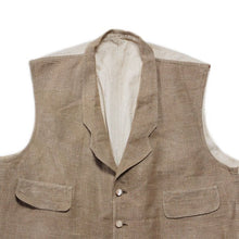 Load image into Gallery viewer, ANTIQUE HEAVY LINEN SUIT VEST (MEDIUM)