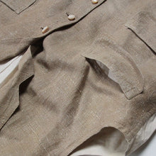 Load image into Gallery viewer, ANTIQUE HEAVY LINEN SUIT VEST (MEDIUM)