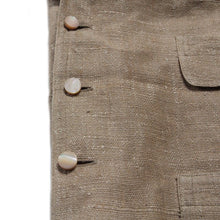 Load image into Gallery viewer, ANTIQUE HEAVY LINEN SUIT VEST (MEDIUM)