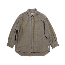Load image into Gallery viewer, USED "J.CREW" HOUNDSTOOTH BD FLANNEL SHIRT (LARGE)