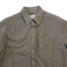 Load image into Gallery viewer, USED "J.CREW" HOUNDSTOOTH BD FLANNEL SHIRT (LARGE)