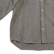 Load image into Gallery viewer, USED "J.CREW" HOUNDSTOOTH BD FLANNEL SHIRT (LARGE)