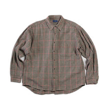 Load image into Gallery viewer, USED "J.CREW" HOUNDSTOOTH FLANNEL SHIRT (LARGE)