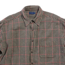 Load image into Gallery viewer, USED "J.CREW" HOUNDSTOOTH FLANNEL SHIRT (LARGE)