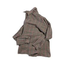Load image into Gallery viewer, USED "J.CREW" HOUNDSTOOTH FLANNEL SHIRT (LARGE)