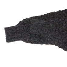 画像をギャラリービューアに読み込む, OLD "DONEGAL" GRAY FISHERMAN SWEATER (UNISEX) MINT CONDITION