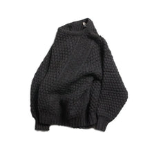 画像をギャラリービューアに読み込む, OLD "DONEGAL" GRAY FISHERMAN SWEATER (UNISEX) MINT CONDITION