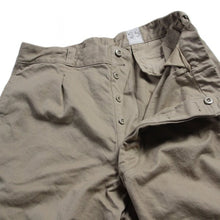 画像をギャラリービューアに読み込む, 1950's〜 FRENCH ARMY CHINO TROUSER (W34.5) MINT CONDITION