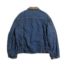 Load image into Gallery viewer, 1950's ~ "BURLINGTON OVERALL" BLANKET DENIM SHORT CHORE JACKET (MEDIUM)