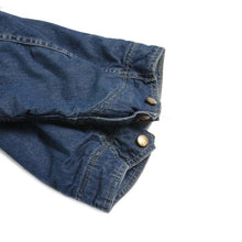 Load image into Gallery viewer, 1950's ~ "BURLINGTON OVERALL" BLANKET DENIM SHORT CHORE JACKET (MEDIUM)