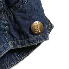 Load image into Gallery viewer, 1950's ~ "BURLINGTON OVERALL" BLANKET DENIM SHORT CHORE JACKET (MEDIUM)