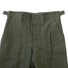 Load image into Gallery viewer, NOS 1950's "USARMY" SATEEN FATIGUE PANTS OG 107 (MEDIUM)