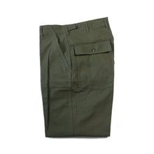Load image into Gallery viewer, NOS 1950's "USARMY" SATEEN FATIGUE PANTS OG 107 (MEDIUM)