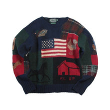 画像をギャラリービューアに読み込む, 1989's "POLO COUNTRY" AMERICAN FRAG WOOL SWEATER (X-LARGE) MINT CONDITION