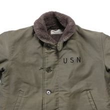 Load image into Gallery viewer, 1950's "USN" N-1 DECK JACKET WITH STENCIL (36) MINT CONDITION