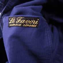 Load image into Gallery viewer, 1940's ~ FRENCH BLUE MOLESKIN WORK JACKET (LARGE) MINT CONDITION