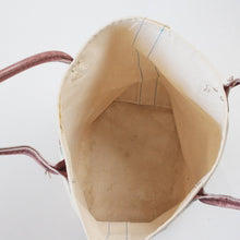 Load image into Gallery viewer, 1980's "LLBEAN" LEATHER HANDLE PRINTED TOTE