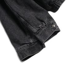 Load image into Gallery viewer, 1990's "LEVI'S" SILVER TUB BLACK DENIM BOA JACKET (LARGE)