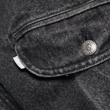 Load image into Gallery viewer, 1990's "LEVI'S" SILVER TUB BLACK DENIM BOA JACKET (LARGE)