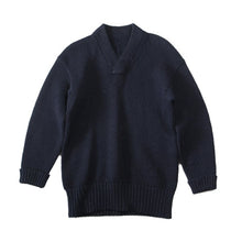 画像をギャラリービューアに読み込む, 〜1950's WOOL V NECK SWEATER (MEDIUM)