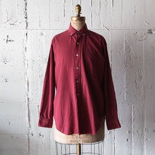 Load image into Gallery viewer, 1960's "ARROW" GINGHAM CHECK COTTON BD SHIRT (MEDIUM)