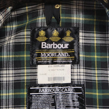 Load image into Gallery viewer, ~ 1990's "BARBOUR" MOORLAND WAXED COTTON COAT (38)