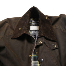 Load image into Gallery viewer, ~ 1990's "BARBOUR" MOORLAND WAXED COTTON COAT (38)