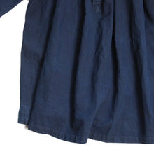 Load image into Gallery viewer, ANTIQUE FRENCH INDIGO COTTON LINEN SMOCK (UNISEX)