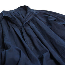 Load image into Gallery viewer, ANTIQUE FRENCH INDIGO COTTON LINEN SMOCK (UNISEX)
