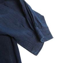 Load image into Gallery viewer, ANTIQUE FRENCH INDIGO COTTON LINEN SMOCK (UNISEX)