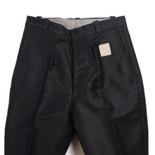 Load image into Gallery viewer, NOS ~ 1940's FRENCH BLACK MOLESKIN TROUSER (W31)