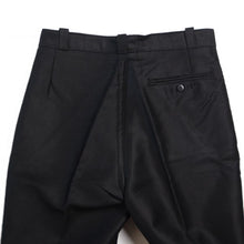 Load image into Gallery viewer, NOS ~ 1940's FRENCH BLACK MOLESKIN TROUSER (W31)