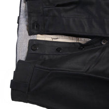 Load image into Gallery viewer, NOS ~ 1940's FRENCH BLACK MOLESKIN TROUSER (W31)