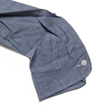Load image into Gallery viewer, NOS 1950's ~ "TROUT MAN" WORK BLUE CHAMBRAY SHIRT (14 HALF)